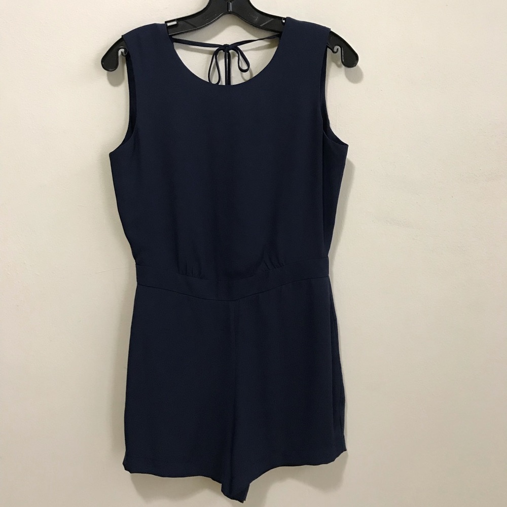 BCBGMAXAZRIA navy blue romper